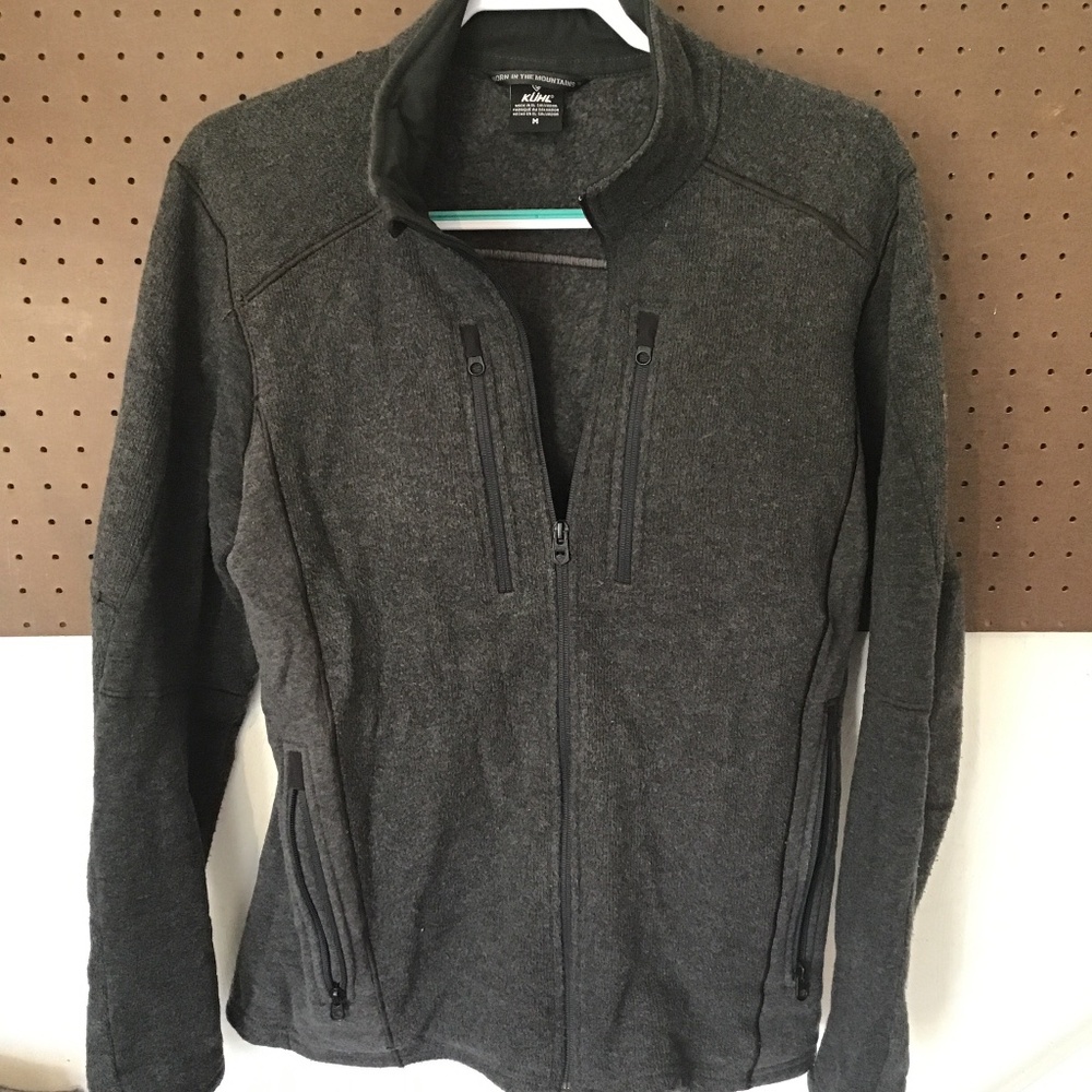 KÜHL Men’s Full Zip Fleece Jacket Gray Size M Outdoor